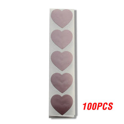 100-300pcs Heart Shape Labels Sticker 3 Colors Scratch Off Stickers DIY Handmade For Game Scratch Sticker Labels Stationer (ONLINE ORDER ONLY)