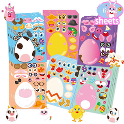 Easter Egg Face Puzzle Stickers Party Game Craft Toy (Online Order Only)