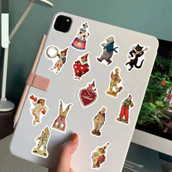 50PCS Vintage Circus Stickers Acrobatics Clown Retro Art Funny Aesthetic Graffiti Decals Scrapbook Laptop Bottle Sticker Gift (ONLINE ORDER ONLY)
