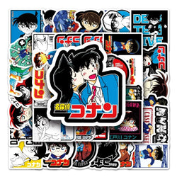 50pcs Detective Conan Stickers for Suitcase, Water Cup, Phone, Laptop, Scooter, Refrigerator (ONLINE ORDER ONLY)