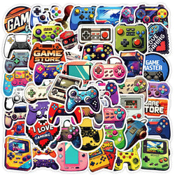 Vintage Video Game Stickers Decal Set - Waterproof for Skateboard, Laptop, Phone, Bike, Car (Online Order Only)