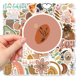 10/30/50/100pcs Cute Cartoon Art Bohemian Aesthetic Stickers Graffiti Decals Kid Toy Scrapbook Laptop Notebook Guitar Sticker (Online Order Only)