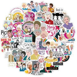 10/50PCS Fashion Stay Golden Girl Stickers Graffiti Waterproof DIY Snowboard Helmet Laptop Car Styling Vinyl Sticker Decal Gift (Online Order Only)
