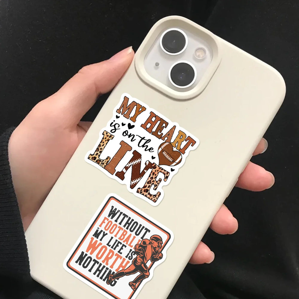 50pcs Football Art Stickers Decals For Mobile Phone Case Luggage Skateboard DIY Decorative Waterproof Sticker (ONLINE ORDER ONLY)