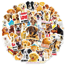 Funny Dog Meme Stickers Pack for Phone Laptop Guitar Helmet Suitcase Skateboard Car (Online Order Only)