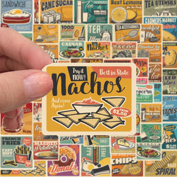 10/30/65pcs 90s Retro American Poster Stickers Vintage Decals Notebook Laptop Suitcase Motorcycle Car Sticker Kids Classic Toy (Online Order Only)
