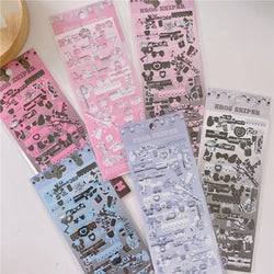Cute Sweet Cool Gun Decorative Stickers Korean ins Hand Account Idol Card DIY Material Sticker Personalized Kawaii Stationery (ONLINE ORDER ONLY)