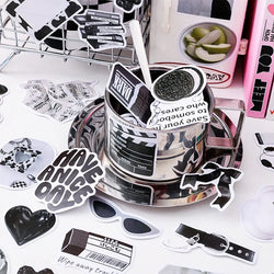 50pcs/lot Korean ins Scrapbook Stickers Life Projector Series Art Craft Sticker Decorative Diary Planner Cute Stationery Sticker (ONLINE ORDER ONLY)