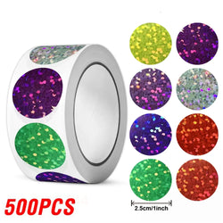 100-500pcs Glitter Star Stickers for Kids School Teacher Reward Sticker Party Decor Small Business Label Scrapbooking Stickers (Online Order Only)