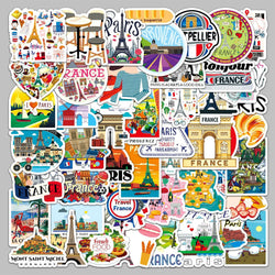 50pcs Beautiful Scenery Travel Graffiti Stickers for Helmet Wall DIY Decoration (ONLINE ORDER ONLY)