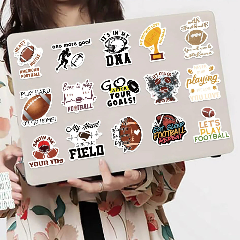 50pcs Football Art Stickers Decals For Mobile Phone Case Luggage Skateboard DIY Decorative Waterproof Sticker (ONLINE ORDER ONLY)