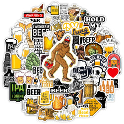 Beer Drinks Stickers DIY Cheers Celebrate Party Decal for Laptop Phone Scrapbook Luggage Decorative Bottles Graffiti Waterproof (ONLINE ORDER ONLY)