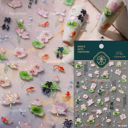Colorful Bubbles Star Shiny Dreamy Glass Shards Flat 5D Soft Embossed Relief Self Adhesive Nail Art Sticker Chic Manicure Decal (ONLINE ORDER ONLY)