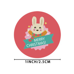 100-500pcs 1 Inch Paper Merry Christmas Sticker Santa Cartoons Sealing Label Stickers Scrapbook Gift Card Packaging Stationery (ONLINE ORDER ONLY)