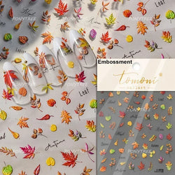 Hot Stamping Silver Rose Gold Tender Leaf Branches Flower Slash Leaves Maple Leaves Ginkgo Plant Flower Nail Art Stickers Decals (ONLINE ORDER ONLY)