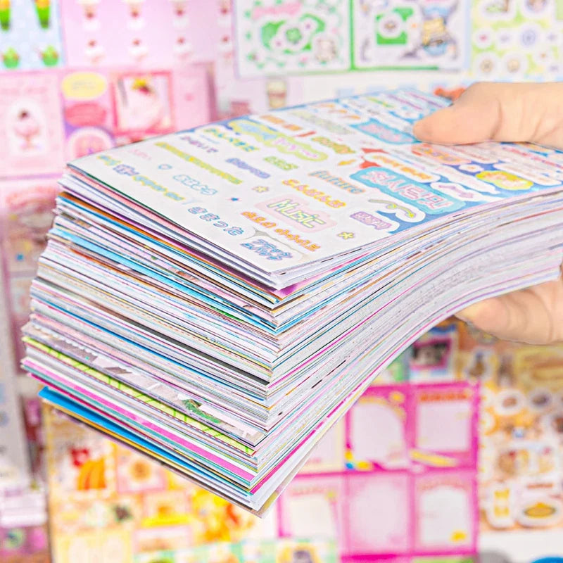 50Pcs Y2K Cute Cut Film Sticker Book for Phone Camera Luggage Journal  DIY Collage Sticker Kawaii Decoration Sticker Gift (ONLINE ORDER ONLY)