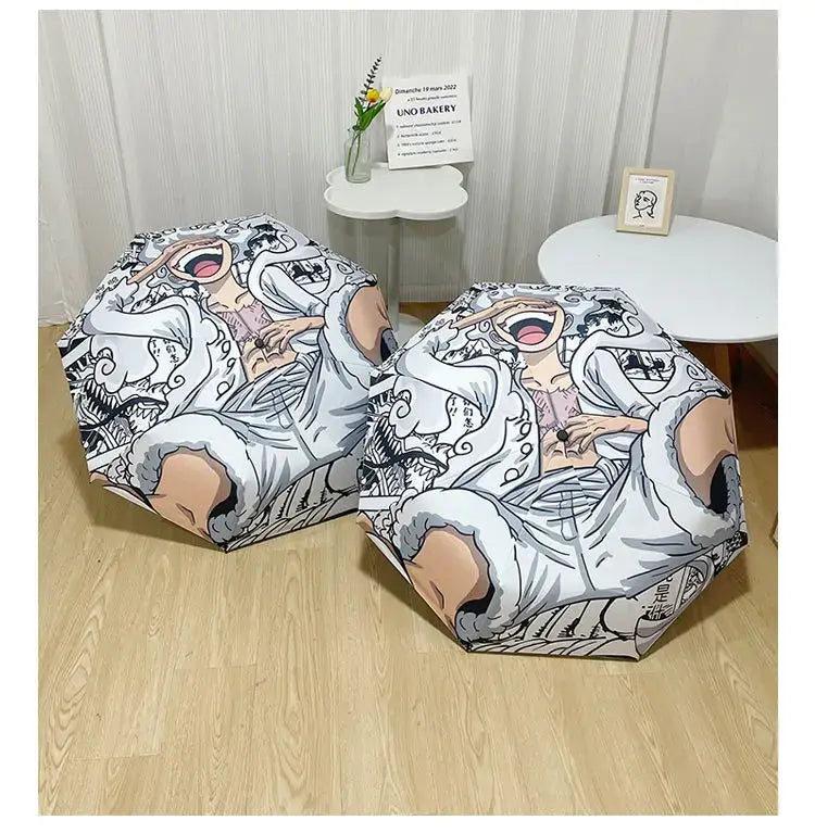 One Piece Nika Luffy Fold Umbrella Automatic Sunscreen (ONLINE ORDER ONLY)