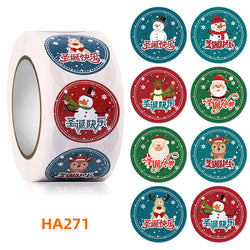 500Pcs Christmas Stickers 1inch Snowflakes Holiday Stickers Xmas Gift Label for Envelope Box Gift Decor (ONLINE ORDER ONLY)