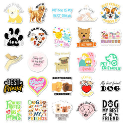 10/30/50PCS Pets are Best Friends Stickers Dog Cat Aniamls Decals Graffiti DIY Luggage Laptop Guitar Bike Skateboard Sticker Toy (ONLINE ORDER ONLY)