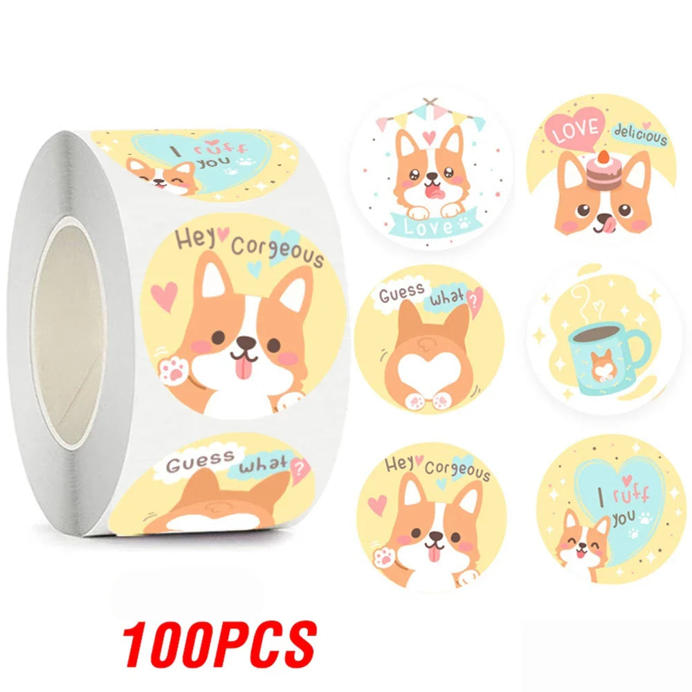 100-500pcs New Astronaut Reward Stickers Cute Animal Sticker for Kid Classic Toy Gift Decor School Teacher Encouragement Sticker (Online Order Only)