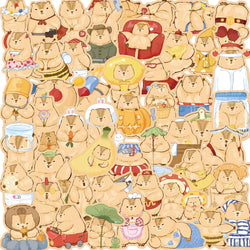 Cute Marmot Stickers 10/30/50PCS Cartoon Animal Decals Waterproof for Laptop Guitar Skateboard (ONLINE ORDER ONLY)