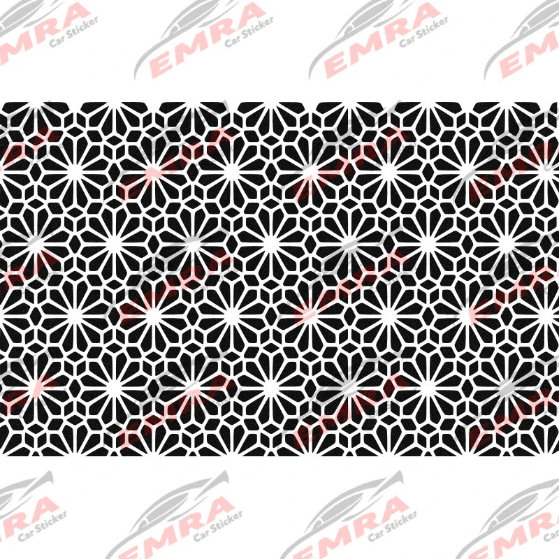 Fashion Flowers Grain Car Sticker for Decoration Triangle Window External Accessories Waterproof Vinyl Decal Apply All Vehicles (ONLINE ORDER ONLY)