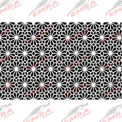 Fashion Flowers Grain Car Sticker for Decoration Triangle Window External Accessories Waterproof Vinyl Decal Apply All Vehicles (ONLINE ORDER ONLY)