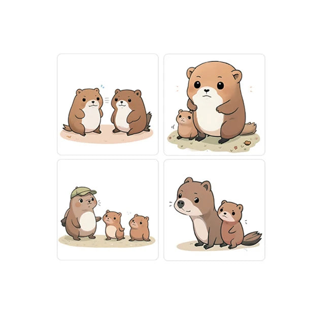 100-500pcs Cute Animals Stickers for Kids Kindergarten School Encouragement Students Games Toy Reward Laptops Labels Sticker (ONLINE ORDER ONLY)