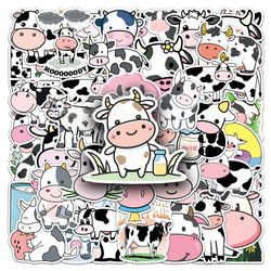 Cow Stickers Pack - Cute Cartoon Decals for Laptop & Phone Decoration (Online Order Only)