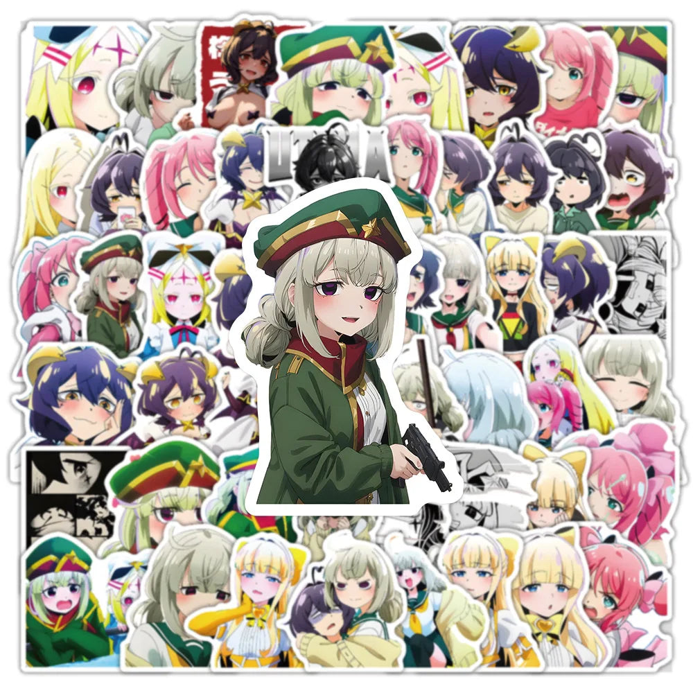 10/30/50PCS Gushing over Magical Girls Stickers Anime Decals Scrapbook Luggage Laptop Guitar Car Bike Skateboard Cartoon Sticker (Online Order Only)