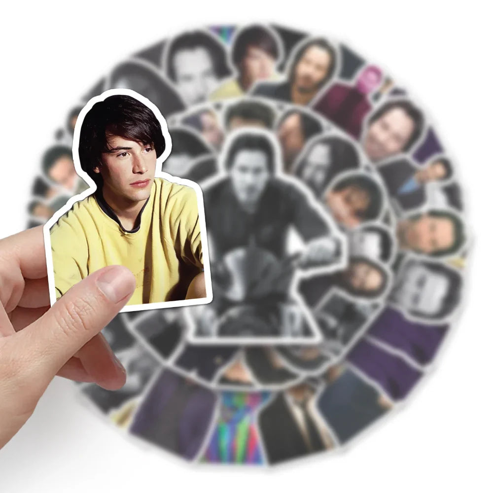 10/50PCS Keanu Reeves Through the Years Sticker Packs (ONLINE ORDER ONLY)