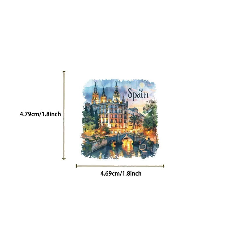 50PCS Cartoon City PET Sticker Aesthetic Decoration Scrapbooking Korean Stationery DIY Hand Accounting Tools Supplies for Kids (ONLINE ORDER ONLY)