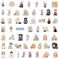 10/30/50PCS My Dress Up Darling Stickers Funny Anime Decals Kawaii Girl Graffiti Scrapbook Luggage Laptop Guitar Bike Sticker (ONLINE ORDER ONLY)