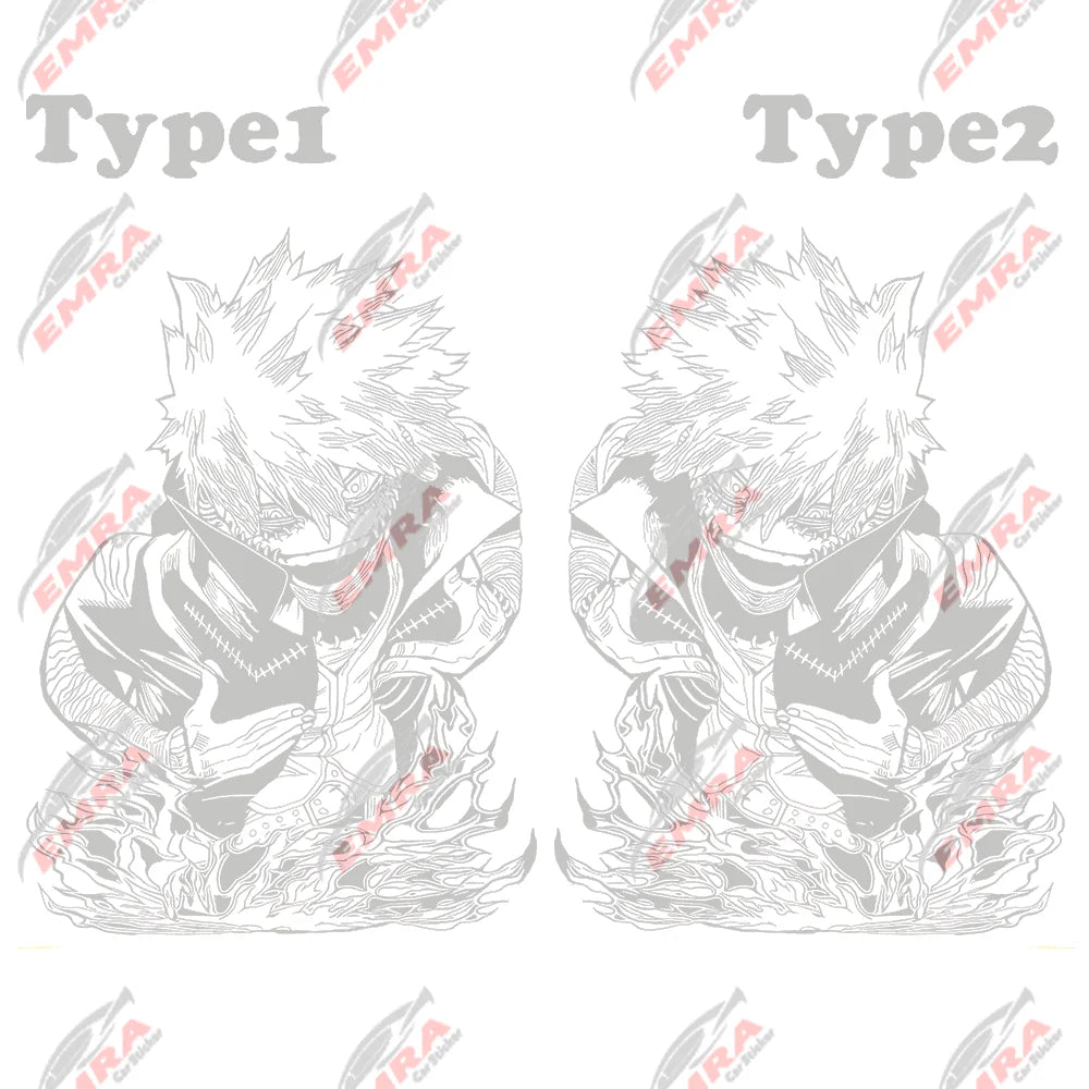 1PCS Large Anime Sticker For Car Hoor Hood External Accessories Die Cutting Waterproof Suntan Prevention Vinyl Decals (ONLINE ORDER ONLY)