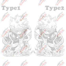 1PCS Large Anime Sticker For Car Hoor Hood External Accessories Die Cutting Waterproof Suntan Prevention Vinyl Decals (ONLINE ORDER ONLY)