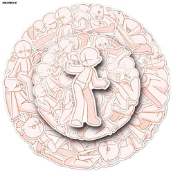 Cartoon Character Stickers 10/30/50pcs Kawaii Pink DIY Laptop Luggage Suitcase Decal (ONLINE ORDER ONLY)