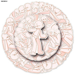 Cartoon Character Stickers 10/30/50pcs Kawaii Pink DIY Laptop Luggage Suitcase Decal (ONLINE ORDER ONLY)