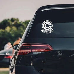 CAPSULE CORP DECAL,bulma logo,anime cartoon decal,high quality sticker for cars trucks !For a Unique look! (ONLINE ORDER ONLY)