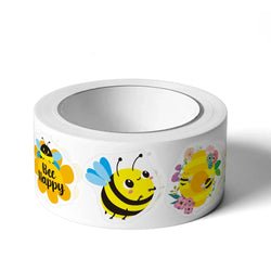100-500pcs Little Bee Sticker Teacher Reward Stickers Cute Animal Stickers School Supplies Incentives Stationery Sticker (Online Order Only)