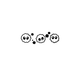 Japanese Anime for Soot Sprite Inspired for Car Stickers Decoration Rearview Mirror External Accessories Waterproof Vinyl Decals (ONLINE ORDER ONLY)