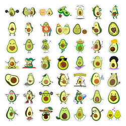 10/25/50PCS Cute Lovely Avocado Stickers Small Self-Adhesive Decals Photo Album Journal Scrapbook Luggage Refrigerator Notebook (ONLINE ORDER ONLY)