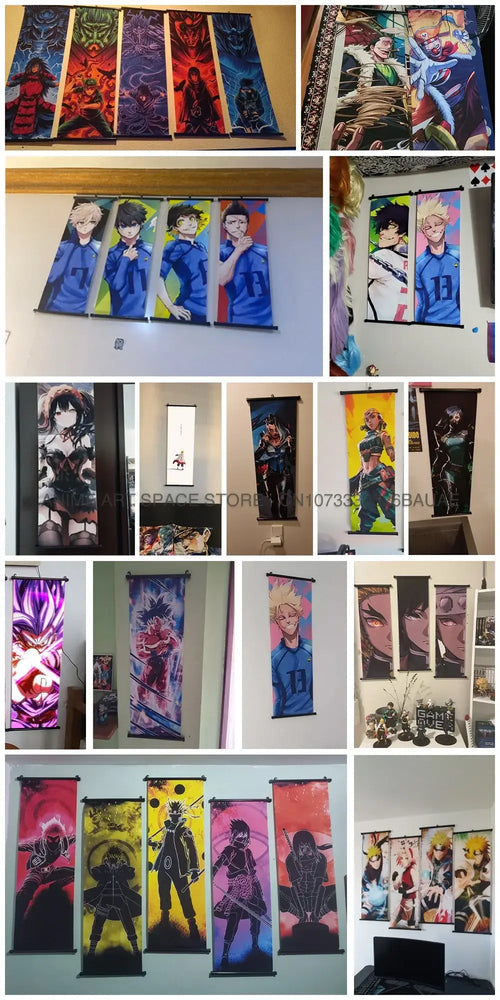 One Piece Hanging Painting Luffy Ace Sabo Shanks Wall Art (ONLINE ORDER ONLY)