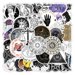 Vintage Gothic Astrology Stickers Set - Laptop Phone Suitcase Notebook Fridge Decals (ONLINE ORDER ONLY)