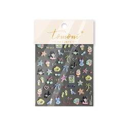 Summer Beach Bikini Watermelon Duck Cat Ice Cream Shell Coconut Tree Cherry Starfish Sunglasses Nail Art Sticker Manicure Decals (ONLINE ORDER ONLY)