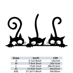 Cat family Stickers，cute&funny for cats lovers ，for cars trucks motorcycles and laptops！ (ONLINE ORDER ONLY)