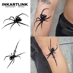 Spider Temporary Tattoo - Waterproof, Semi-Permanent, Lasts 15 Days (Online Order Only)