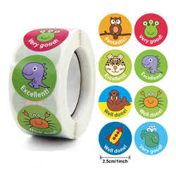 100-500pcs 1 inch Cat Sticker kids Reward Sticker Gift Decoration Label Teacher Encouragement Student Stationery Stickers (ONLINE ORDER ONLY)