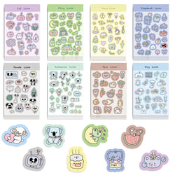 8/16/32pcs Cat Elephant Frog Children DIY Puzzle Sticker Animals Funny Assemble Stickers Kids Educational Toys Boys Girls Gifts﻿ (Online Order Only)