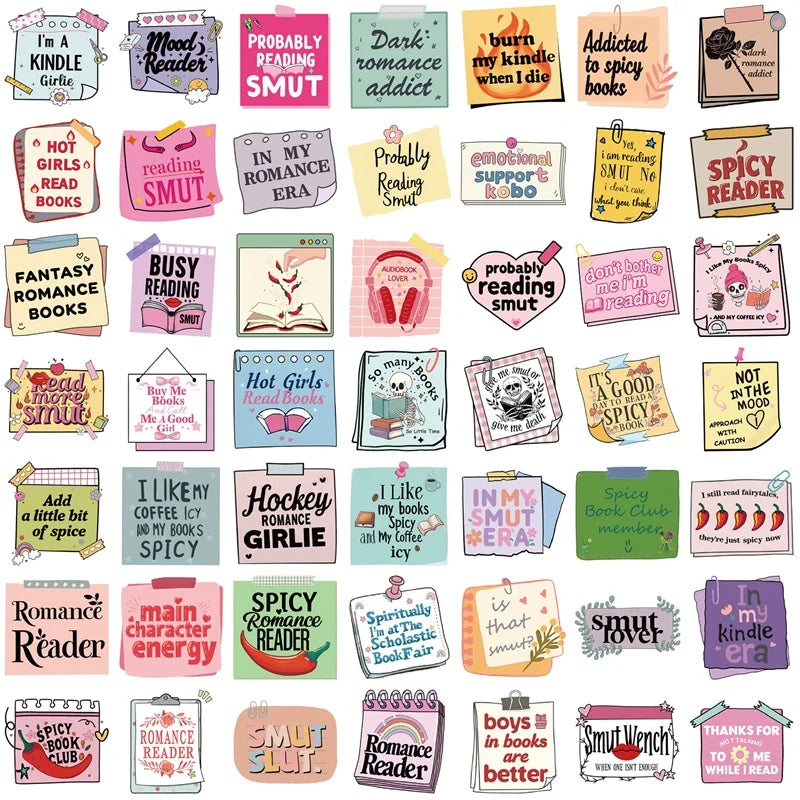 10/30/50PCS Pink Girl Book PVC Sticker Aesthetic Children's Stationery DIY Decoration Scrapbooking School Supplies for Kids (Online Order Only)