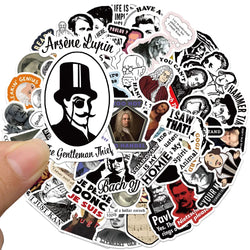 50pcs Funny Cartoon Meme Famous Person Celebrity Stickers For Luggage Laptop Guitar Phone Diary Waterproof Graffiti Vinyl Decals (Online Order Only)